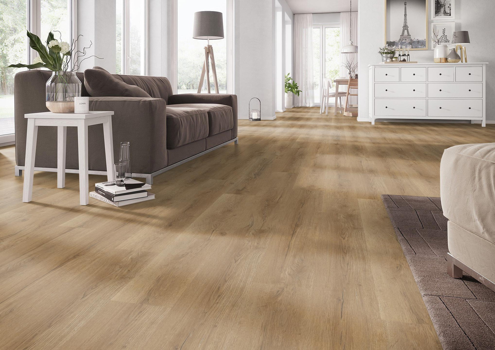Milieubild Wohnzimmer mit Couch - nexflor NXF-70055-002