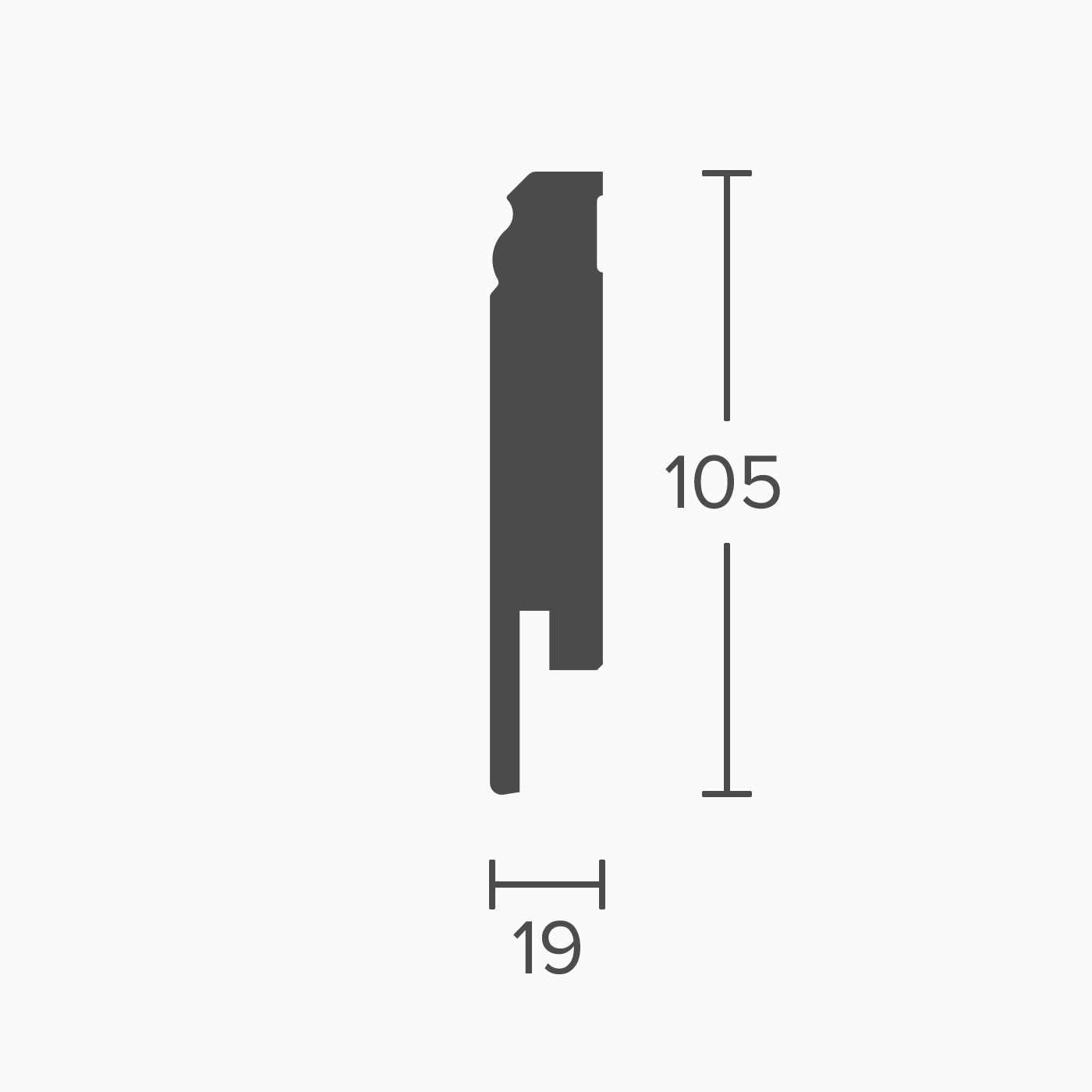 Parador Sockelleiste 105/19mm HL 3 Uni Weiss D001 Parador Sockelleiste 105/19mm HL 3 Uni Weiss D001