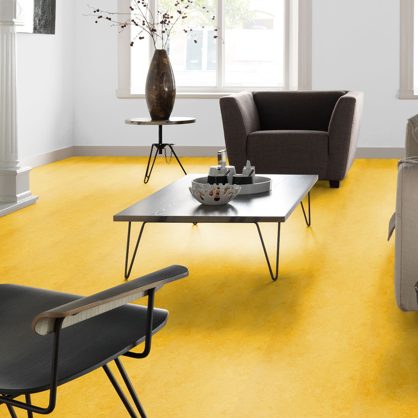 Milieubild Altbau-Wohnzimmer mit Kamin - Forbo Flooring 176486