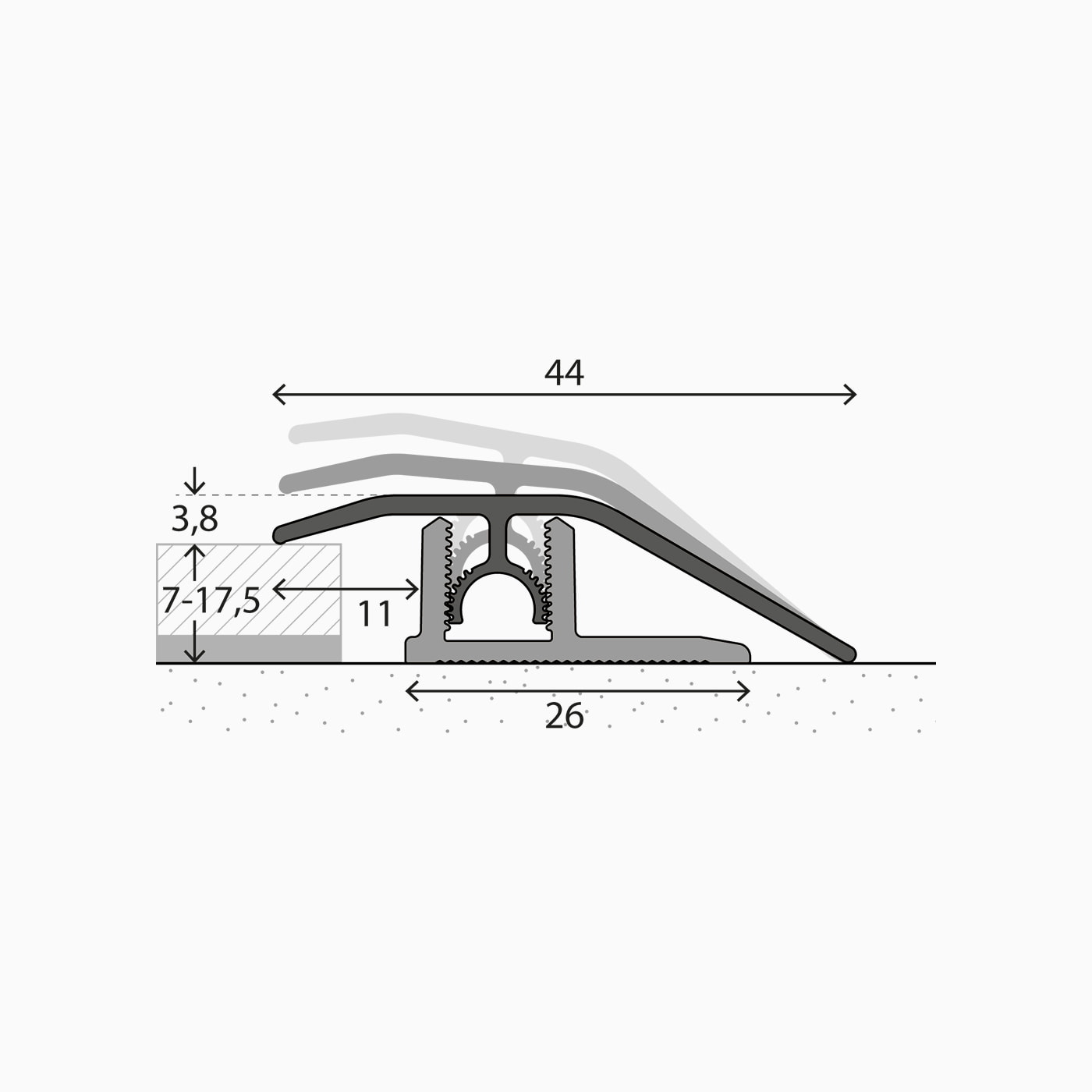 Carl Prinz PROFI-TEC Master Anpassungsprofil Nr. 307 100cm