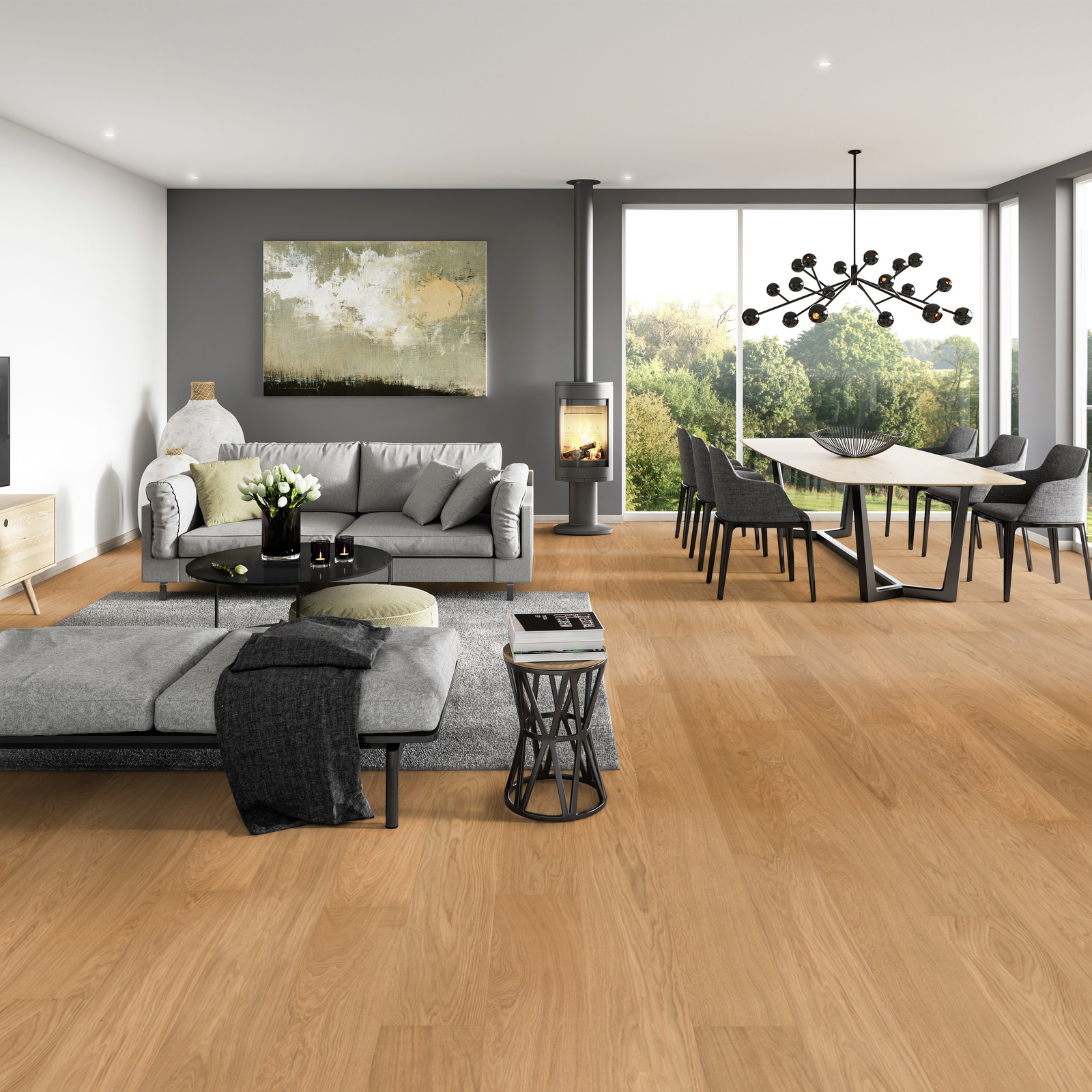 Milieubild Modernes Wohnzimmer mit Essbereich - ter Hürne 1101312635