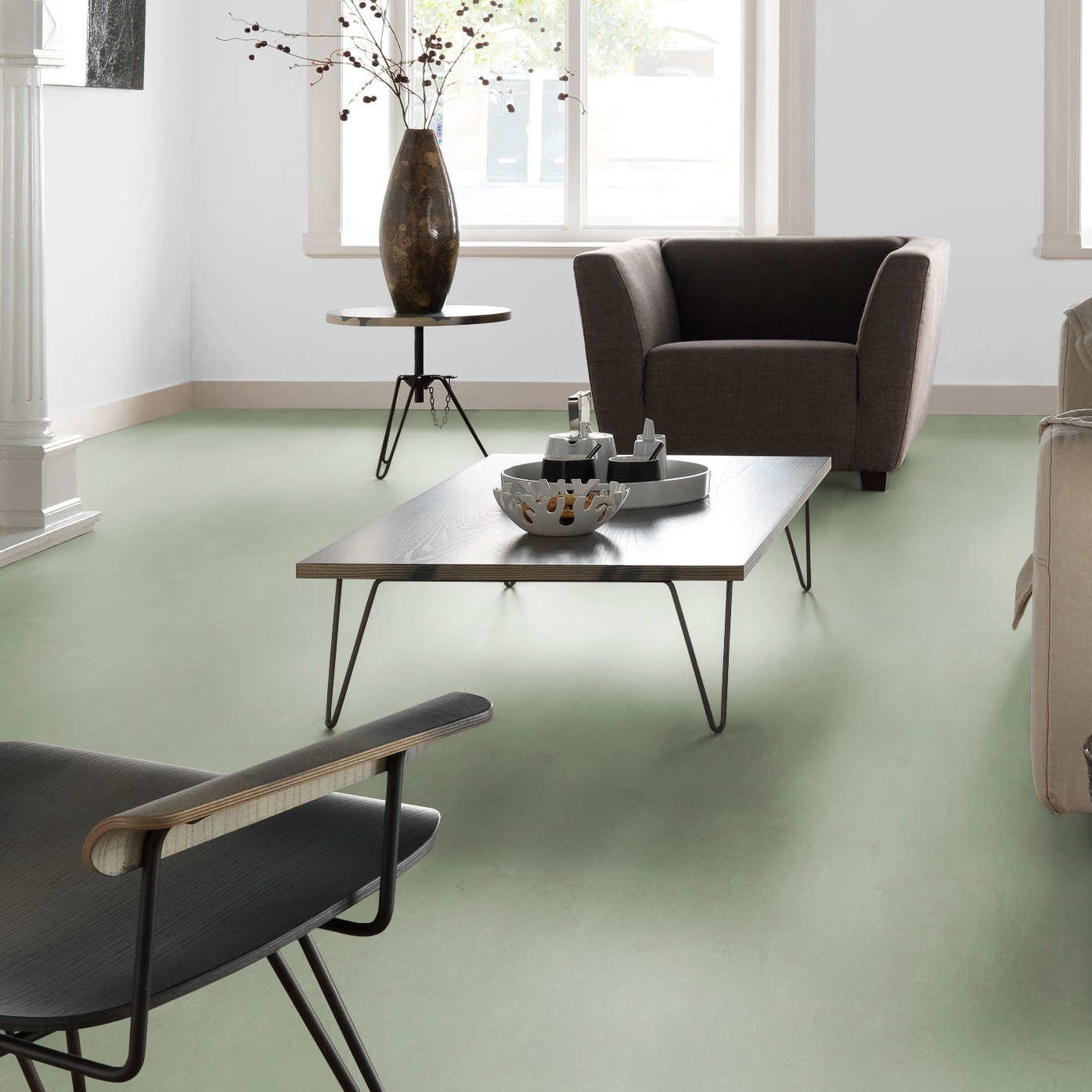 Milieubild Altbau-Wohnzimmer mit Kamin - Forbo Flooring 255335
