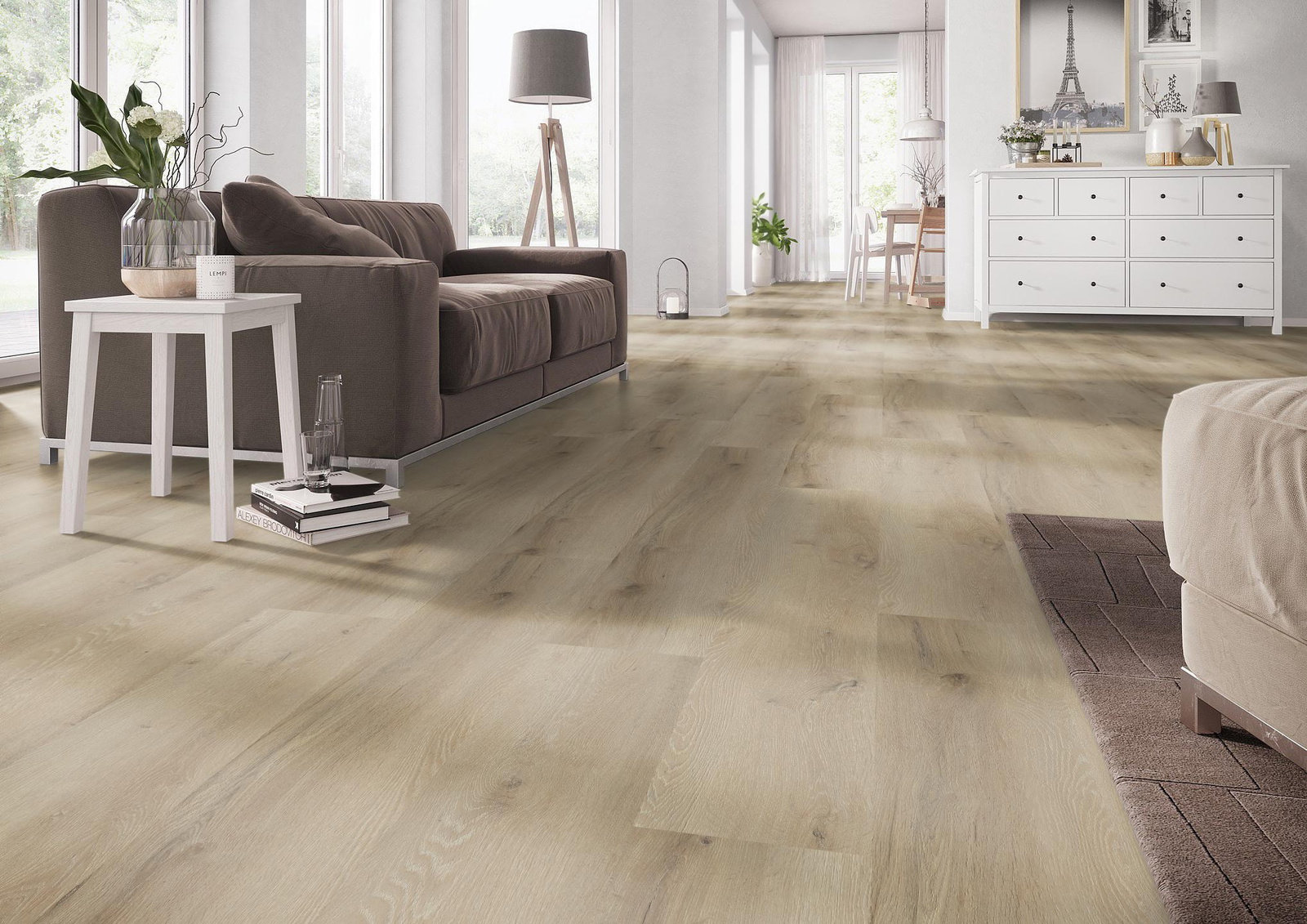 Milieubild Wohnzimmer mit Couch - nexflor NXF-10030-007