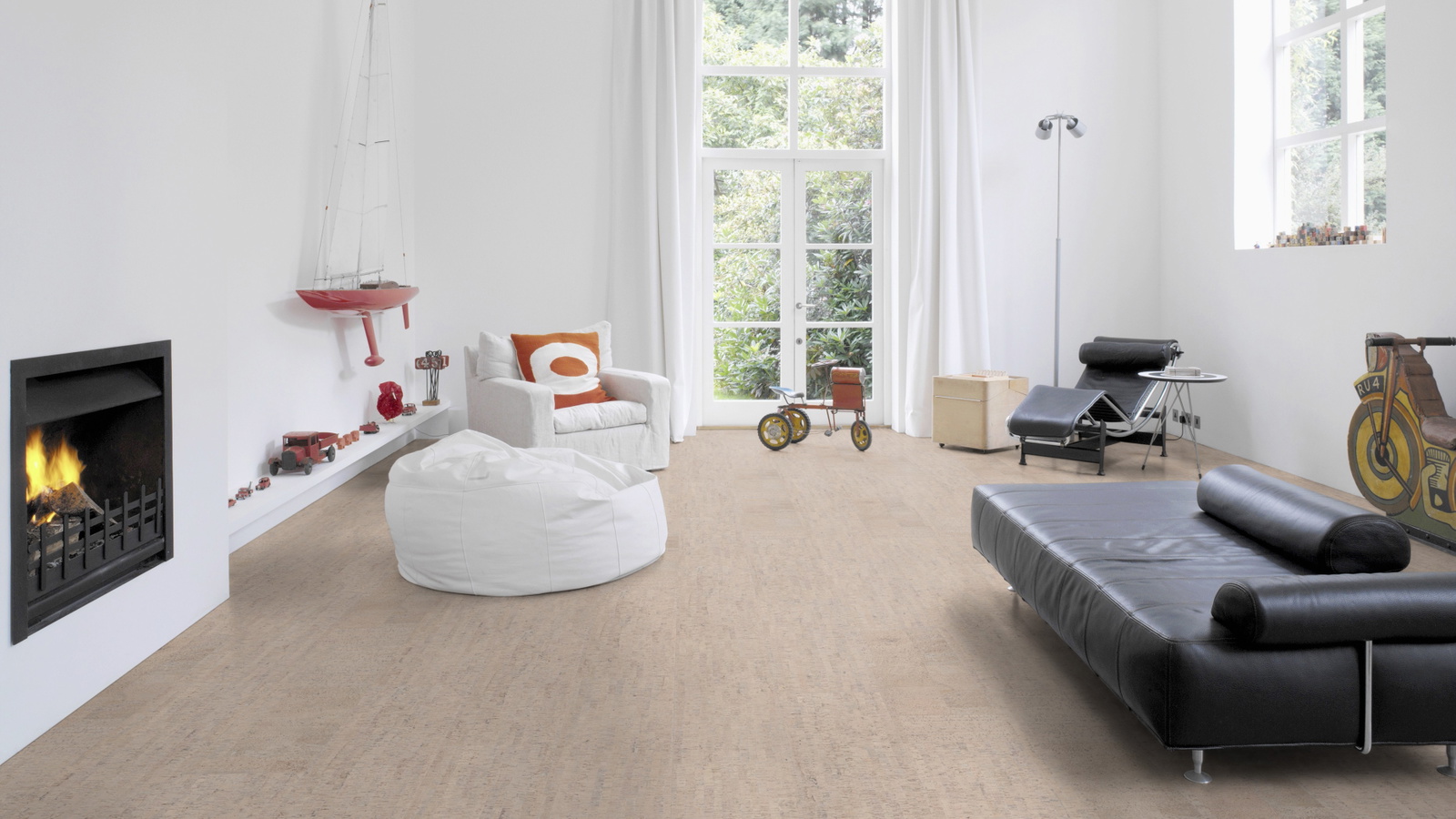 Milieubild Altbau-Wohnzimmer mit Kamin - Wicanders 80001288
