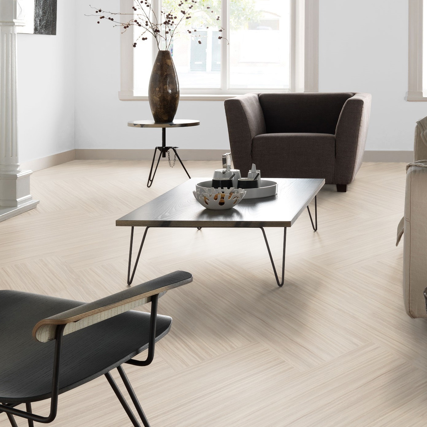 Milieubild Altbau-Wohnzimmer mit Kamin - Forbo Flooring 168299