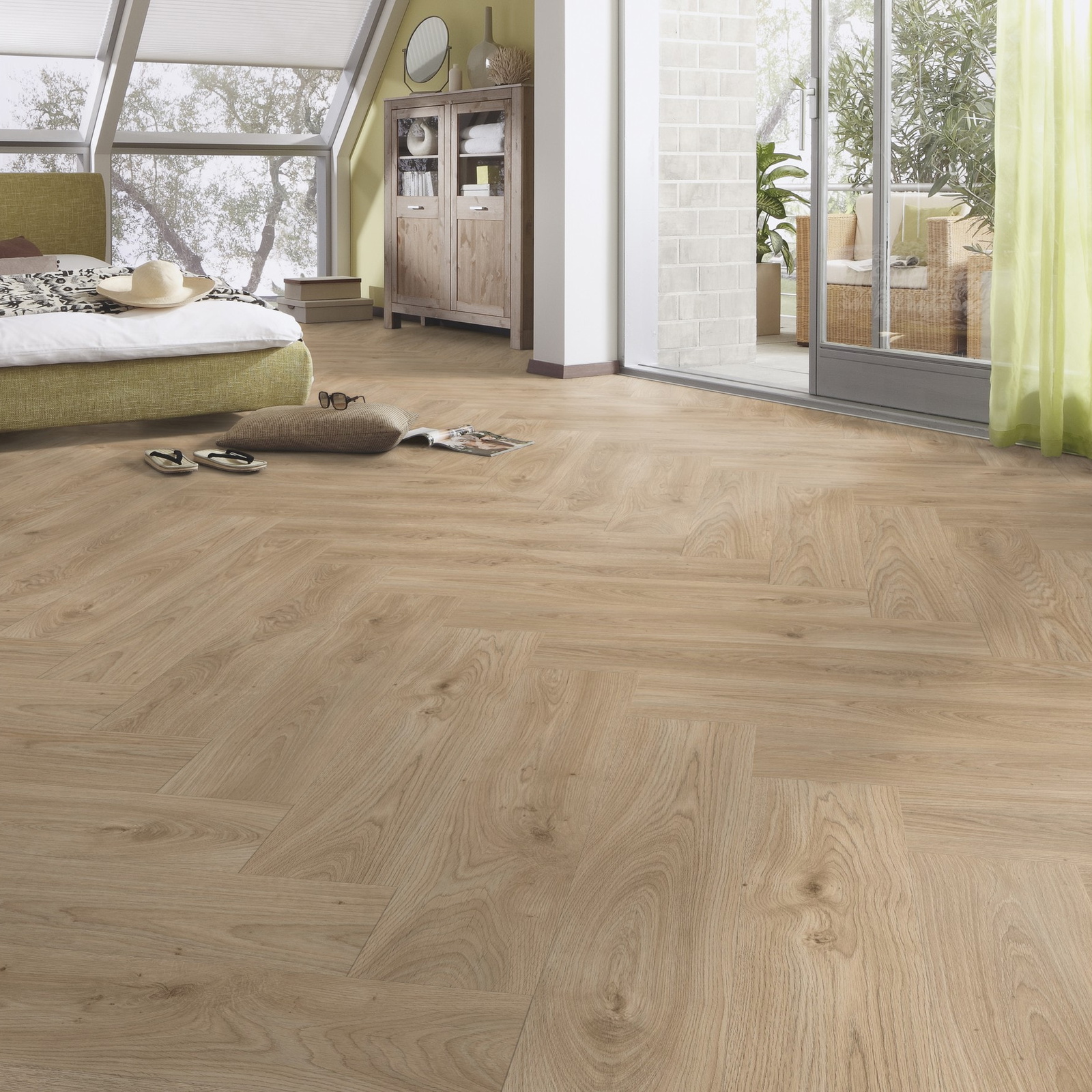 Milieubild Schlafzimmer im modernen Dachgeschoss - MEISTER 600001-0840168-07113