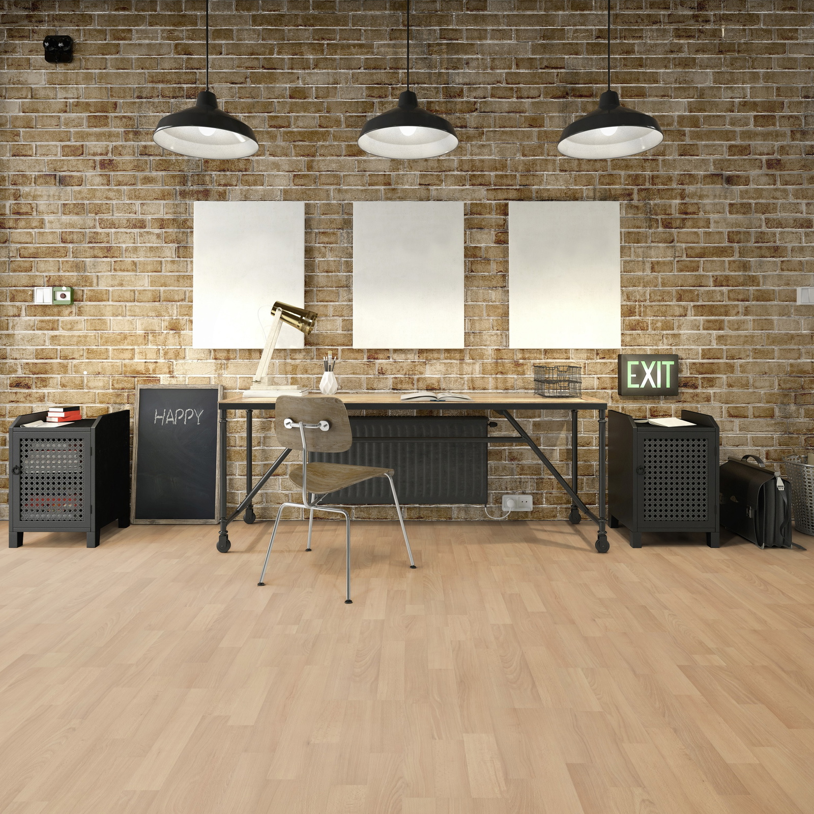 Milieubild Industrielles Wohnzimmer mit Arbeitsbereich - Friends by ter Hürne 1188020019