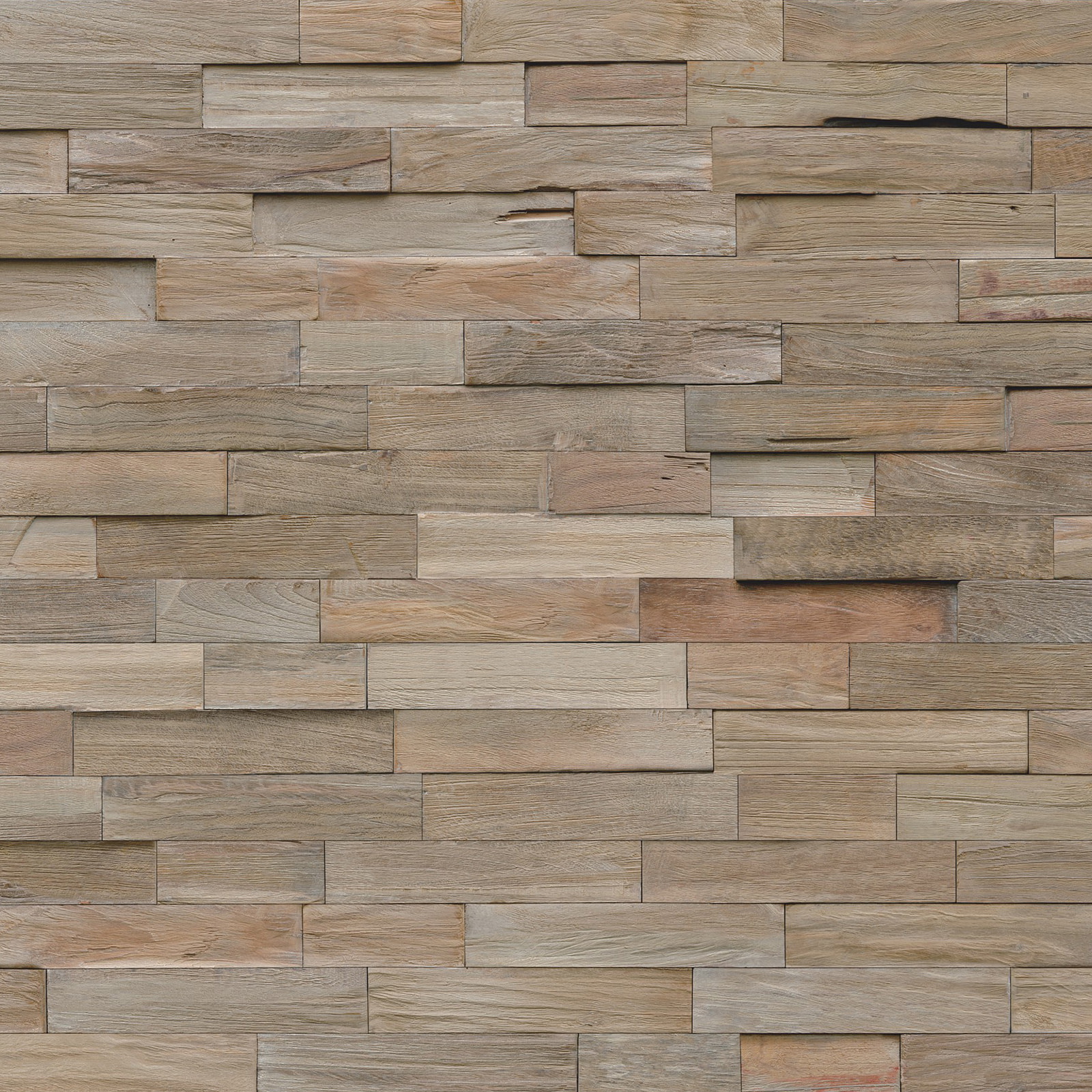 Detail Ansicht - nexwall nature Echholz-Wandverkleidung Rimba Teak Steel Detail Ansicht - nexwall nature NXWN-40020-002