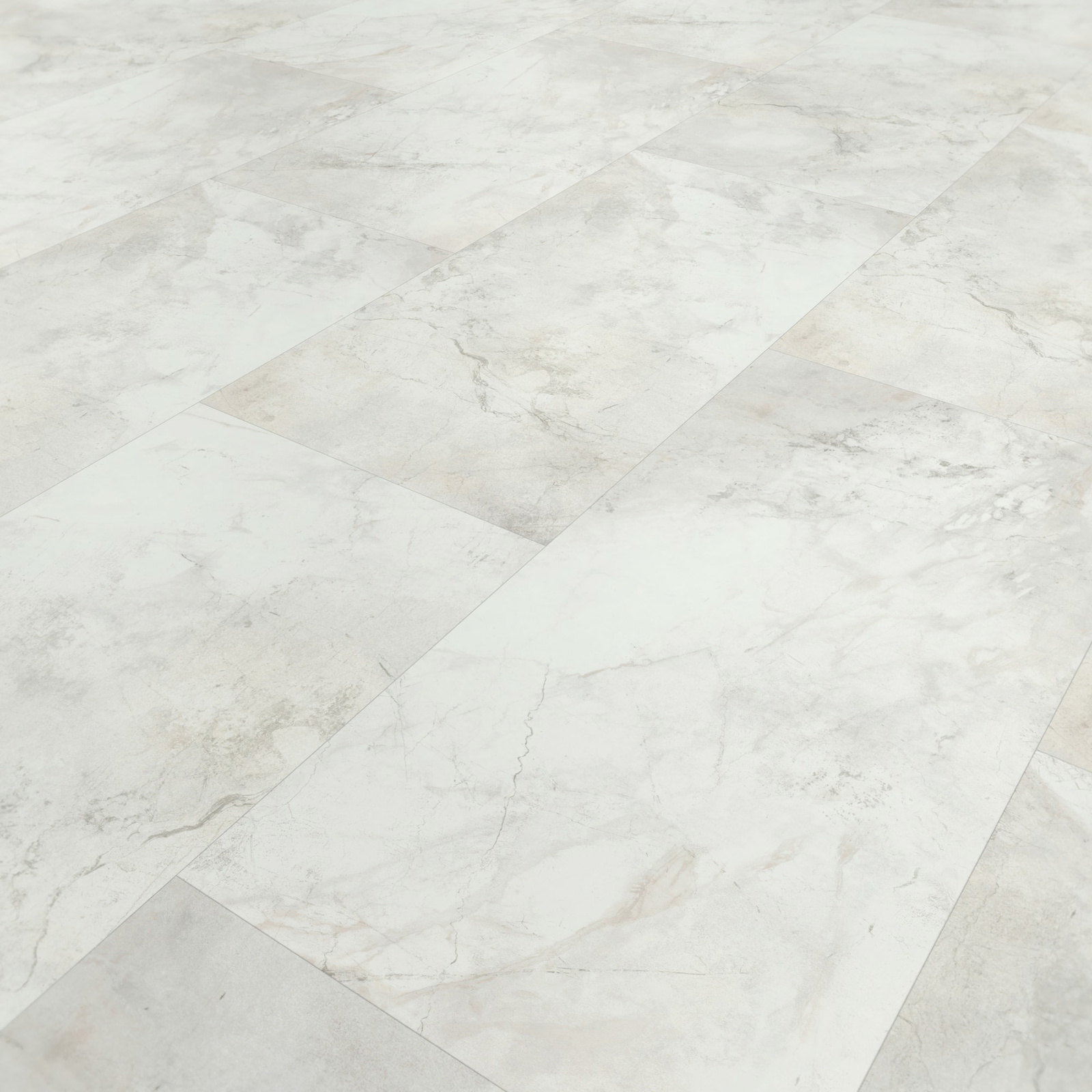 Perspektivische Ansicht - Parador Klebe-Vinyl Trendtime 5 Dryback Marmor Abbey weiß Perspektivische Ansicht - Parador 1750859