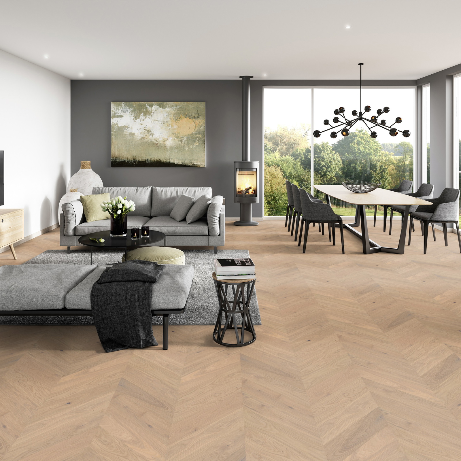 Milieubild Modernes Wohnzimmer mit Essbereich - ter Hürne 1101312674