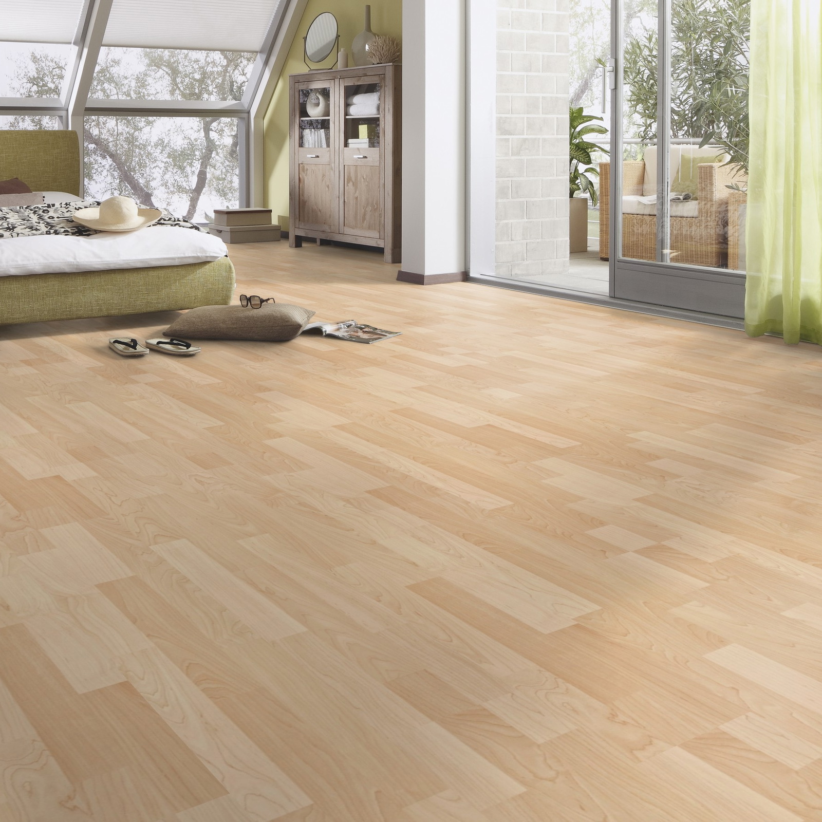 Milieubild Schlafzimmer im modernen Dachgeschoss - MEISTER 600012-1288198-00202