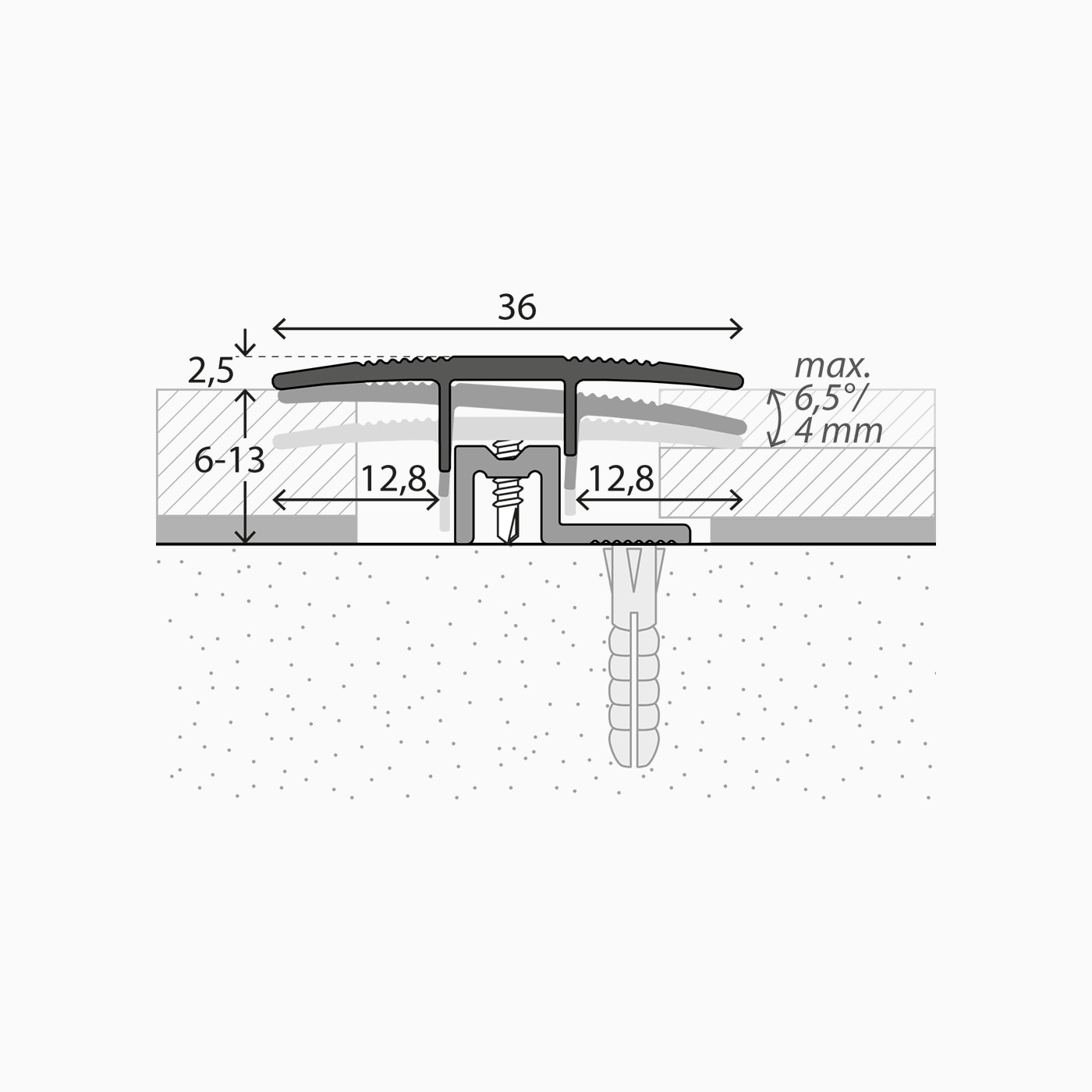 Carl Prinz PS 400 PEP Übergangsprofil Nr. 415 100cm
