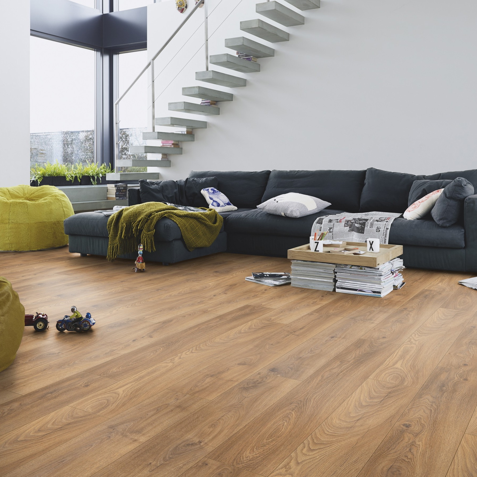 Milieubild Modernes Wohnzimmer mit Kamin - Meister 600017-1288198-07013