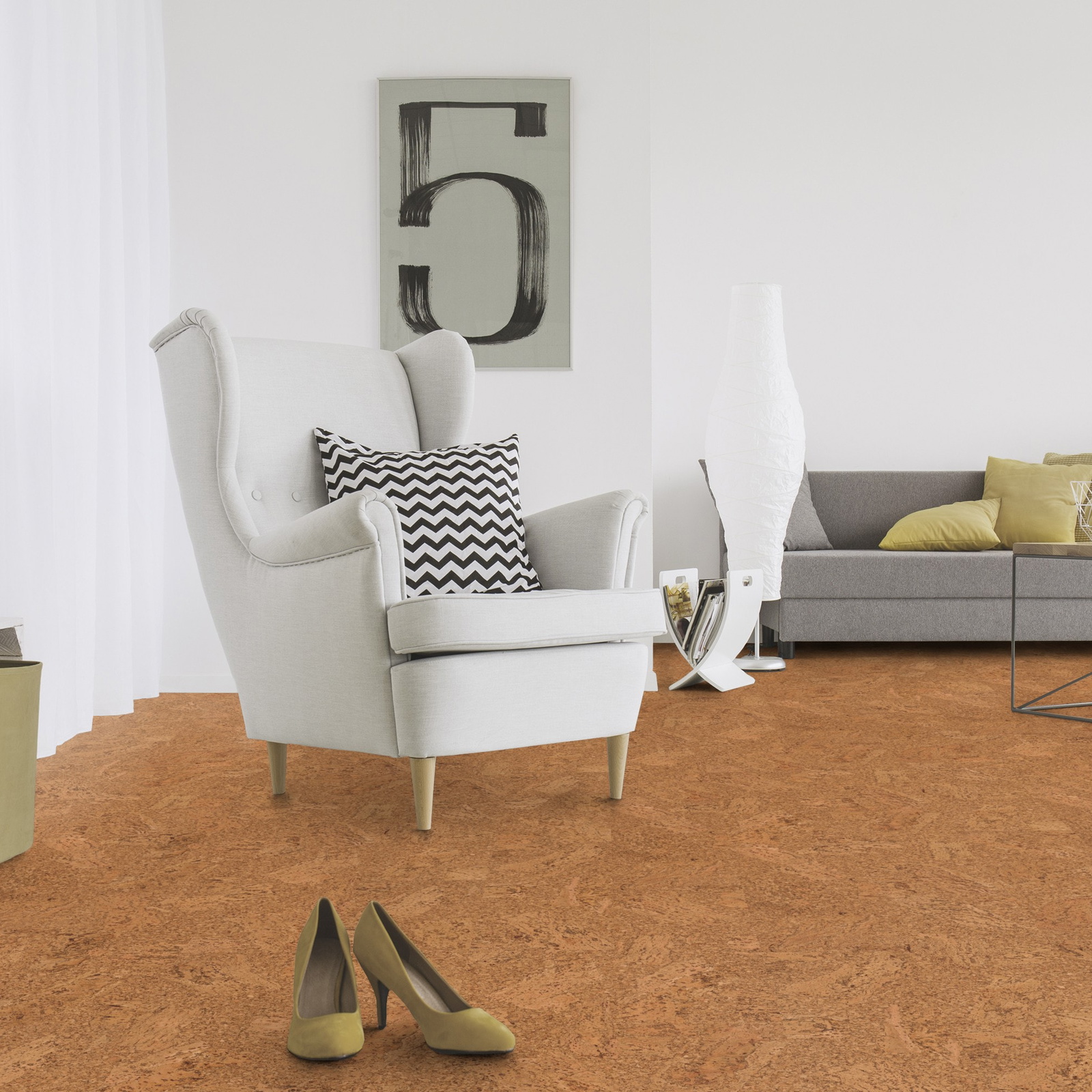 Milieubild Wohnzimmer mit Sessel und Sofa - Wicanders 80002243