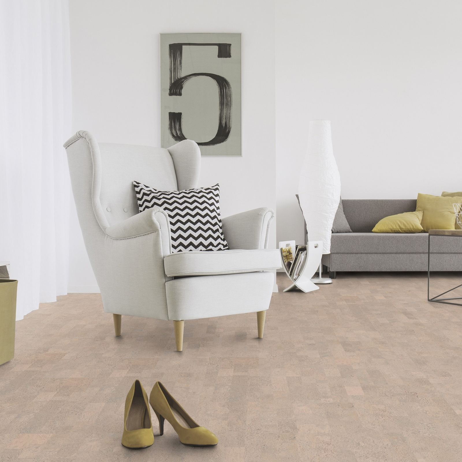 Milieubild Wohnzimmer mit Sessel und Sofa - Wicanders 80001651