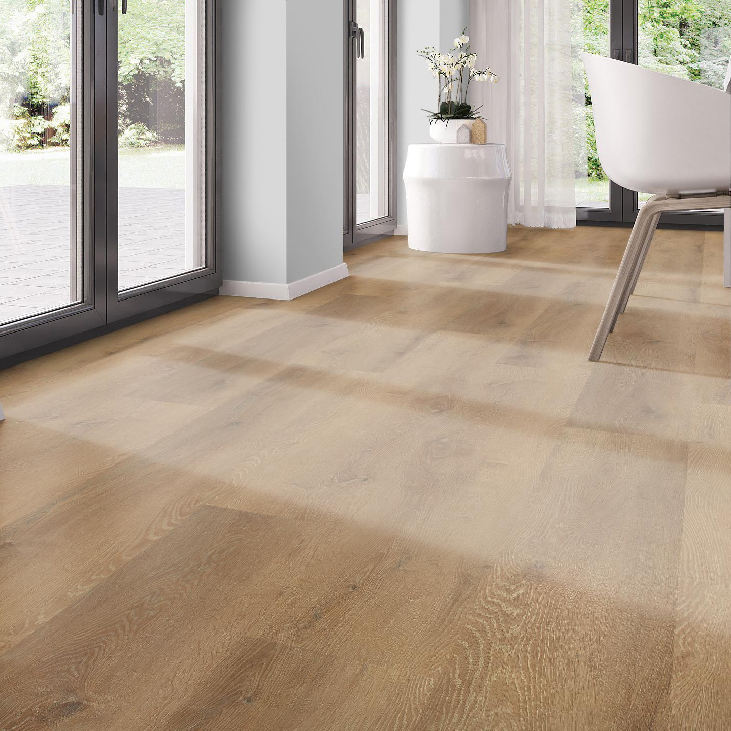 Milieubild Modernes Esszimmer - bodentiefe Perspektive - nexflor NXF-20030-008