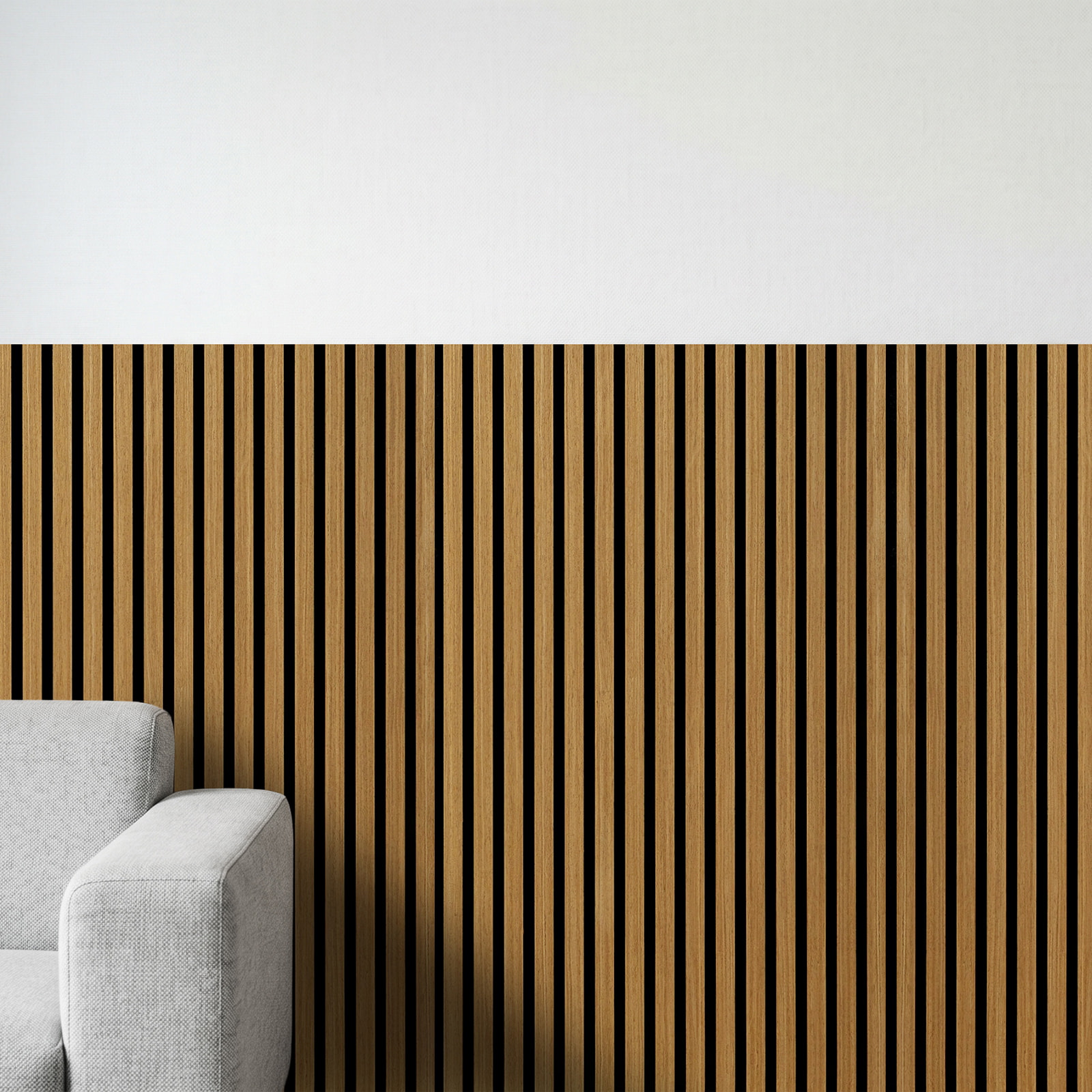 Perspektivische Ansicht - nexwall Akustikpaneel Sonus Oak Perspektivische Ansicht - nexwall NXW-40018-002