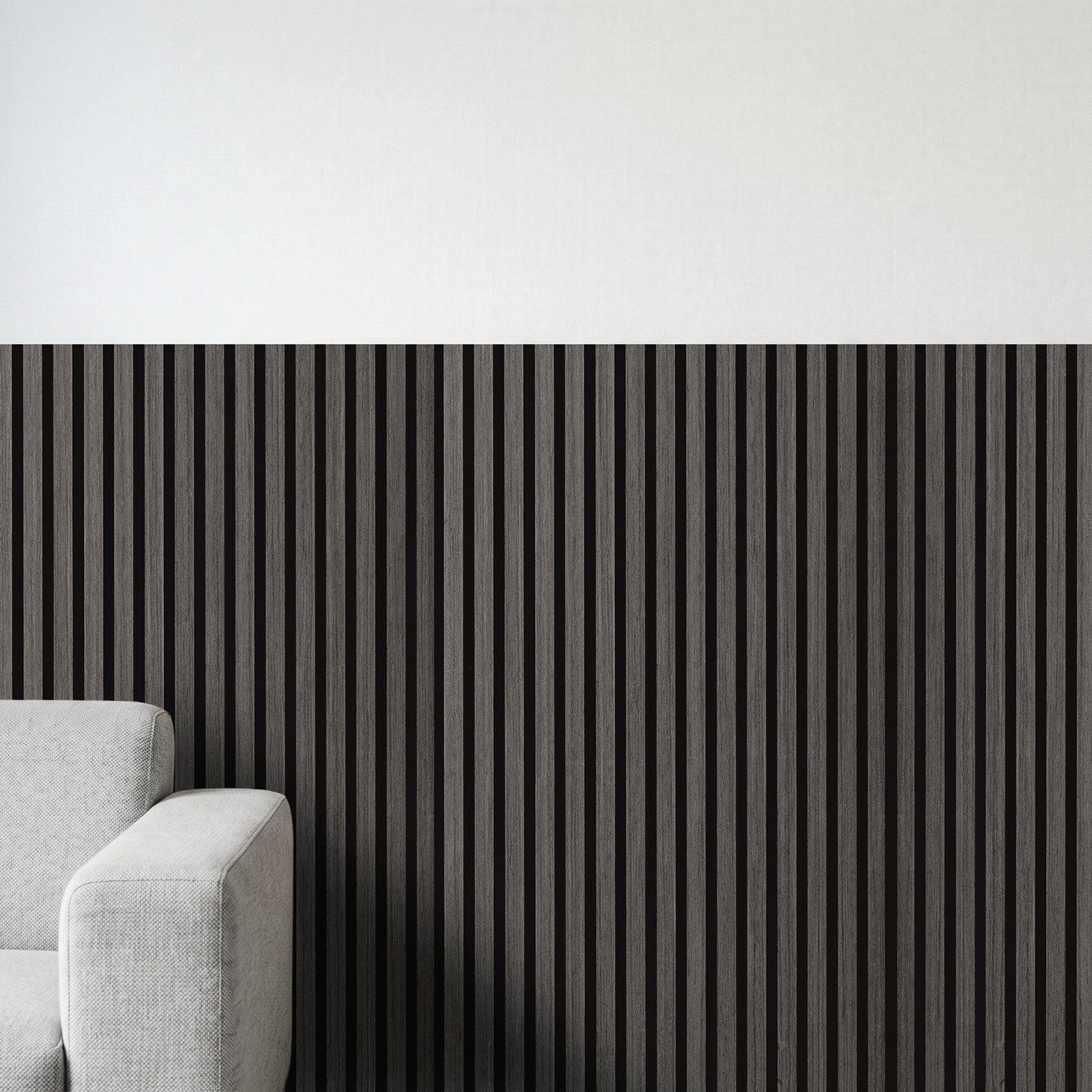 Perspektivische Ansicht - nexwall Akustikpaneel Sonus Oak Dark Perspektivische Ansicht - nexwall NXW-40018-003