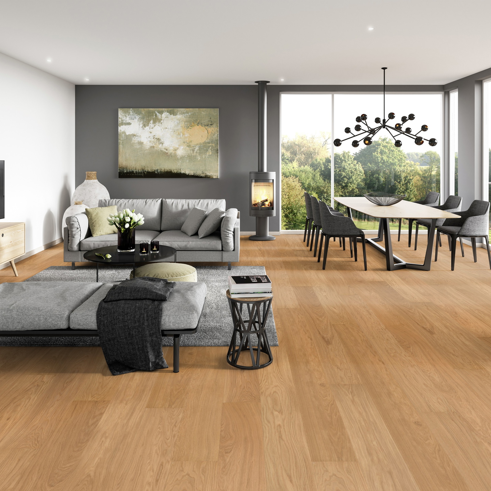 Milieubild Modernes Wohnzimmer mit Essbereich - ter Hürne 1101312622