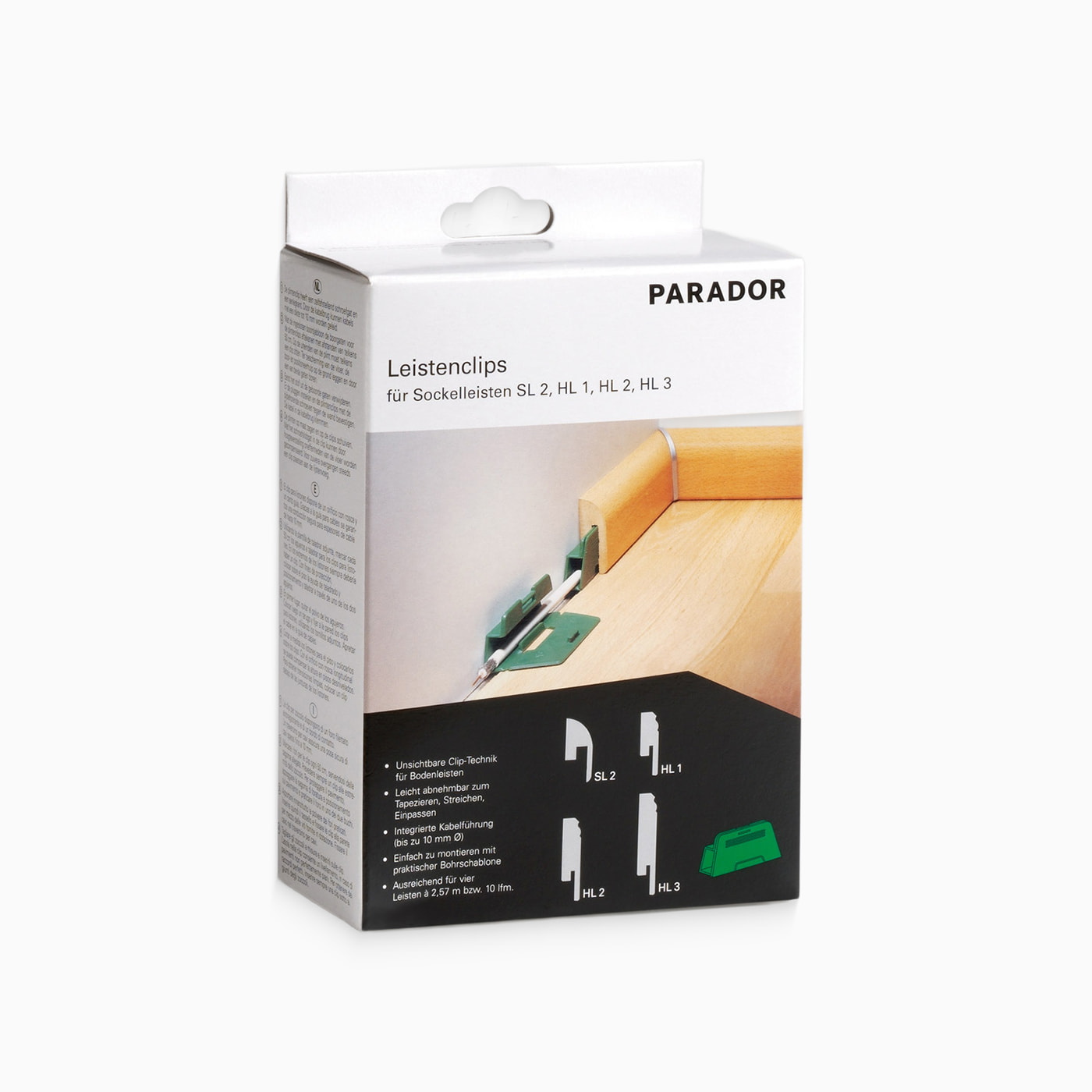 Detail Ansicht - Parador Leistenclip grün HL 1/2/3/SL 2 Detail Ansicht - Parador 475750