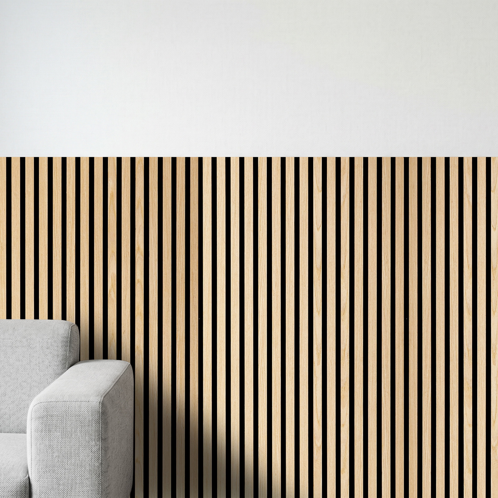 Perspektivische Ansicht - nexwall Akustikpaneel Sonus Oak Light Perspektivische Ansicht - nexwall NXW-40018-001