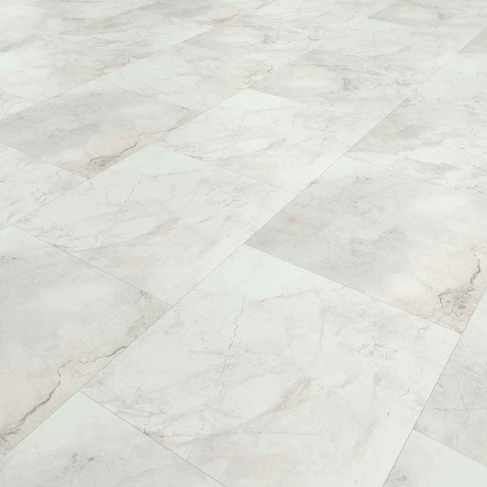 Perspektivische Ansicht - Parador Klebe-Vinyl Trendtime 5 Dryback Marmor Abbey weiß Perspektivische Ansicht - Parador 1750862