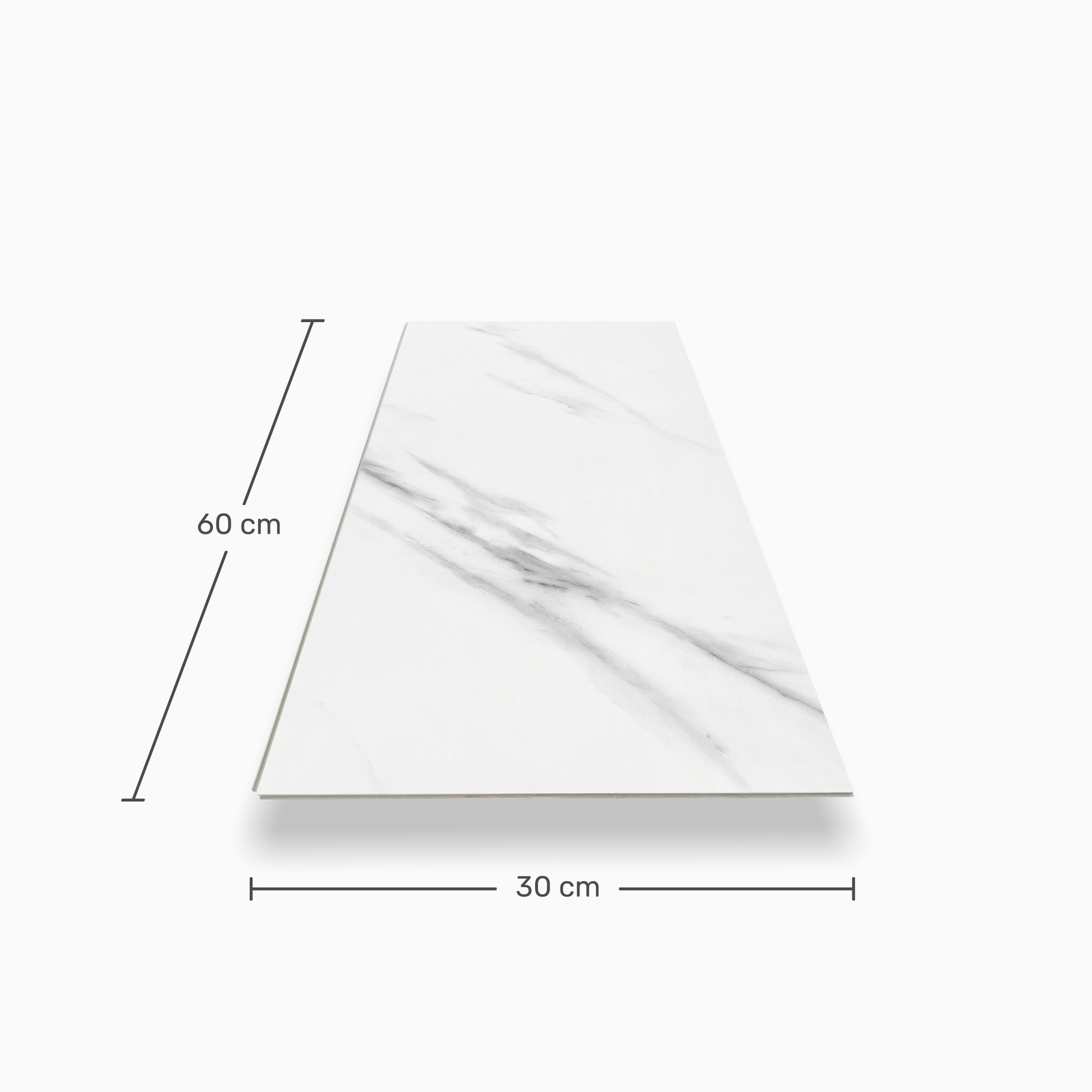 nexwall SPC Wandverkleidung Remura Bianco Marble 600mm