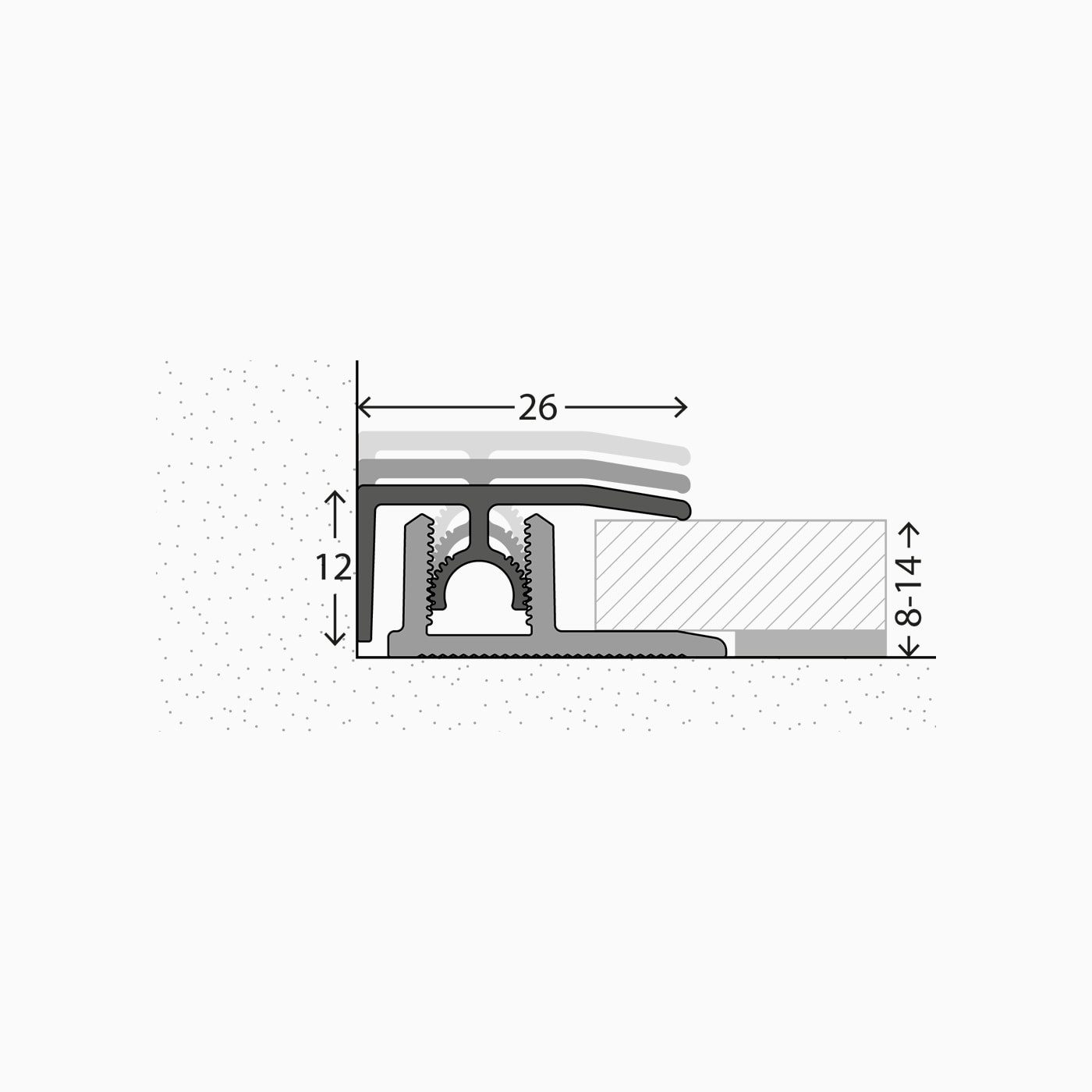 Carl Prinz PROFI-TEC Master Abschlussprofil Nr. 313 100cm