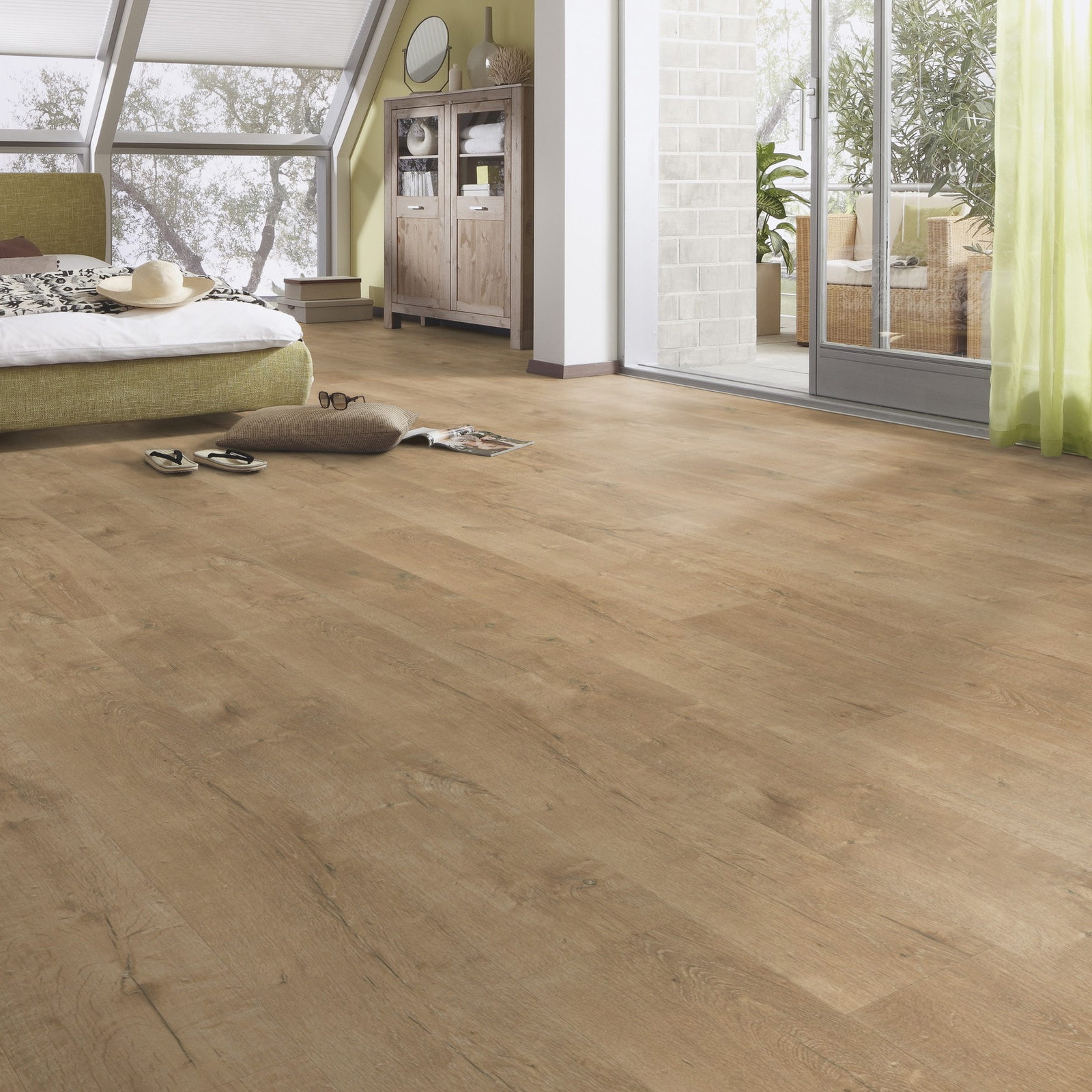 Milieubild Schlafzimmer im modernen Dachgeschoss - MEISTER 600015-1288198-06953