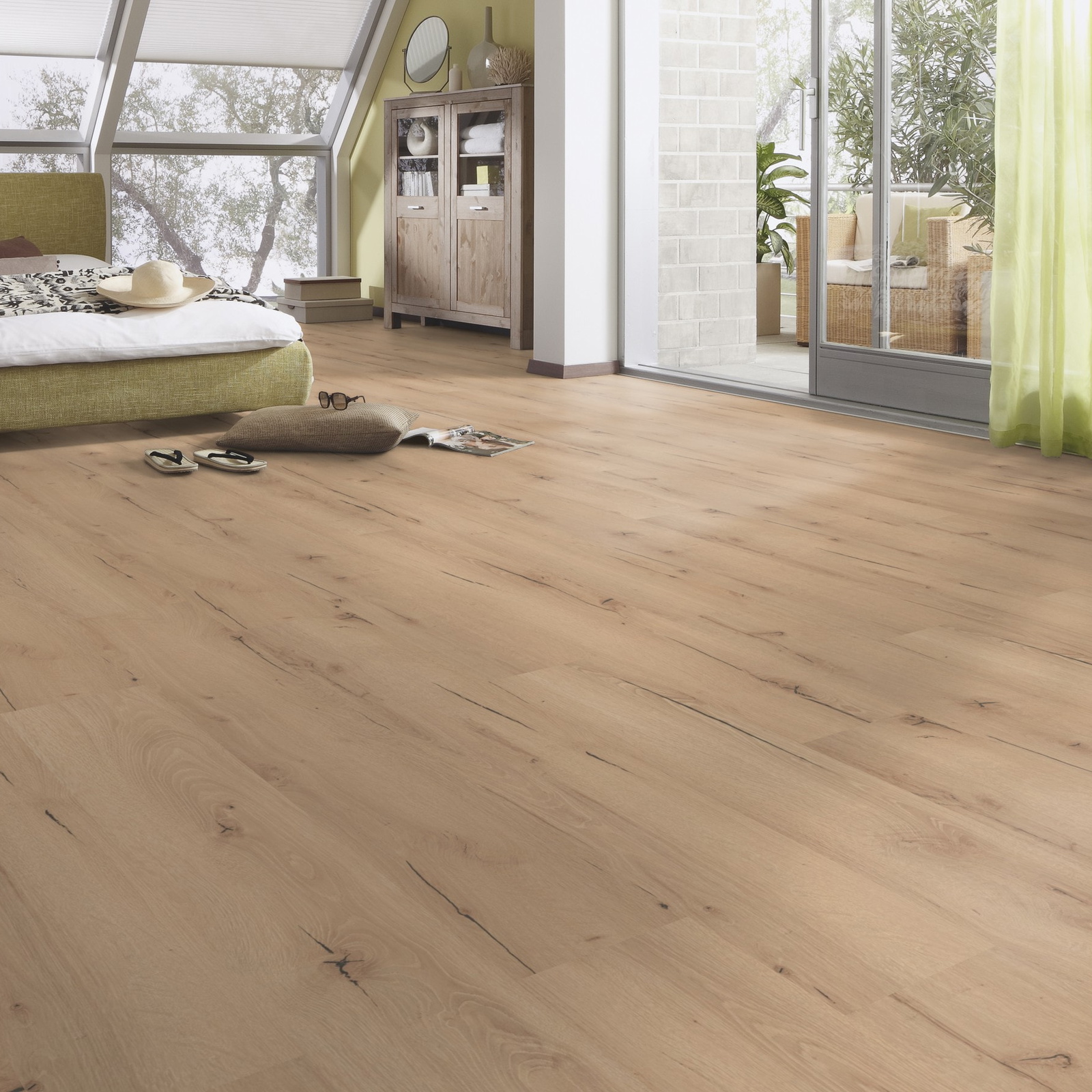 Milieubild Schlafzimmer im modernen Dachgeschoss - MEISTER 600012-1288198-06258