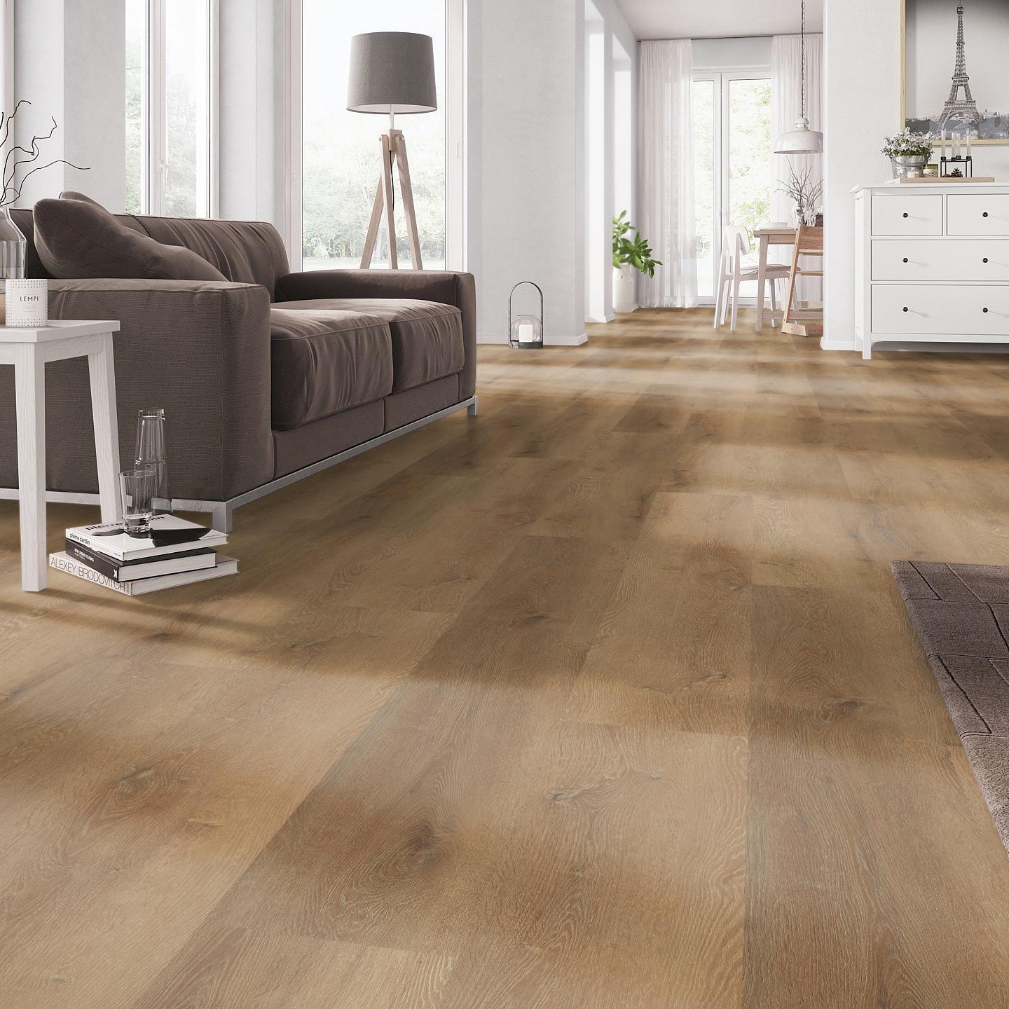 Milieubild Wohnzimmer mit Couch - nexflor NXF-20030-008
