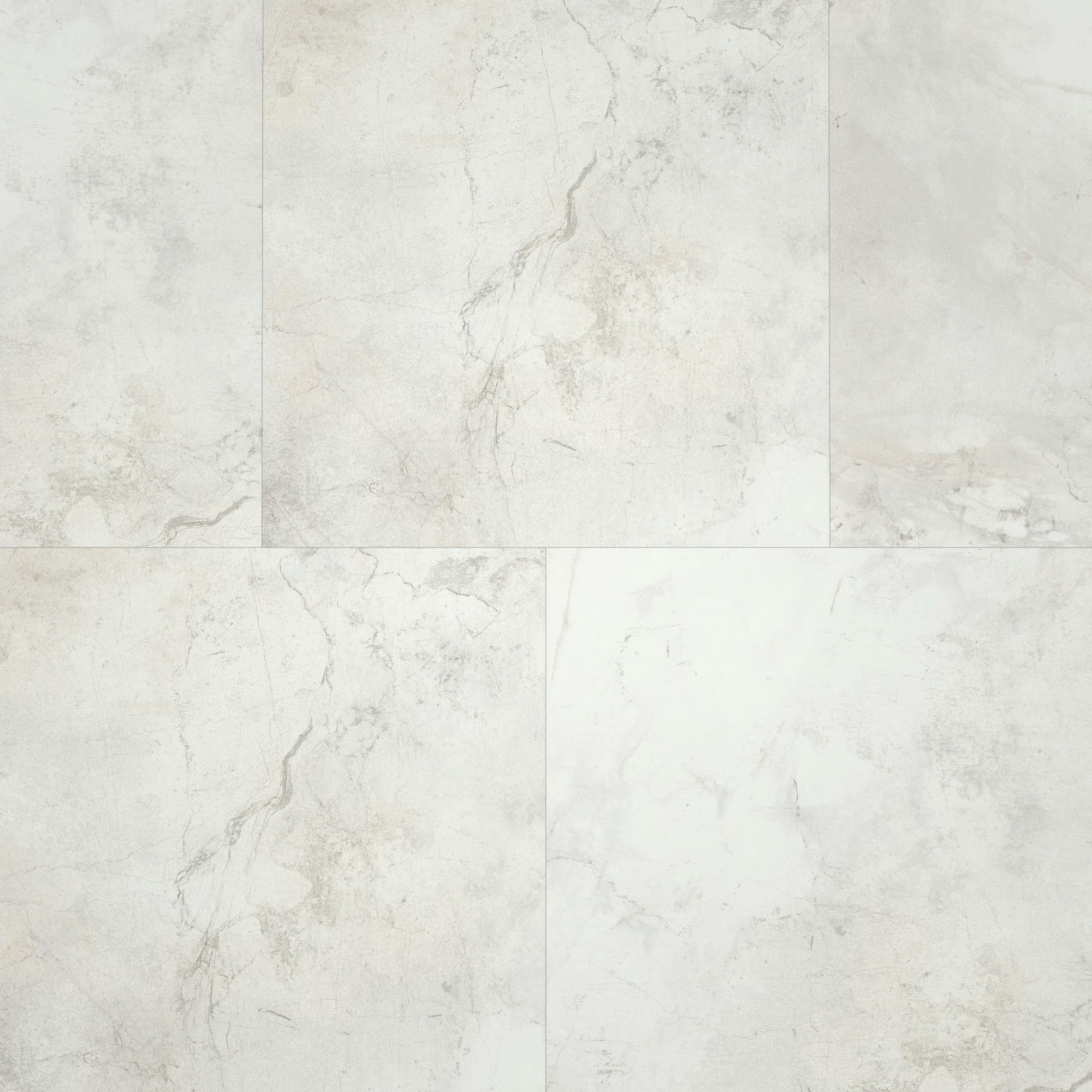 Draufsicht - Parador Klebe-Vinyl Trendtime 5 Dryback Marmor Abbey weiß Draufsicht - Parador 1750862
