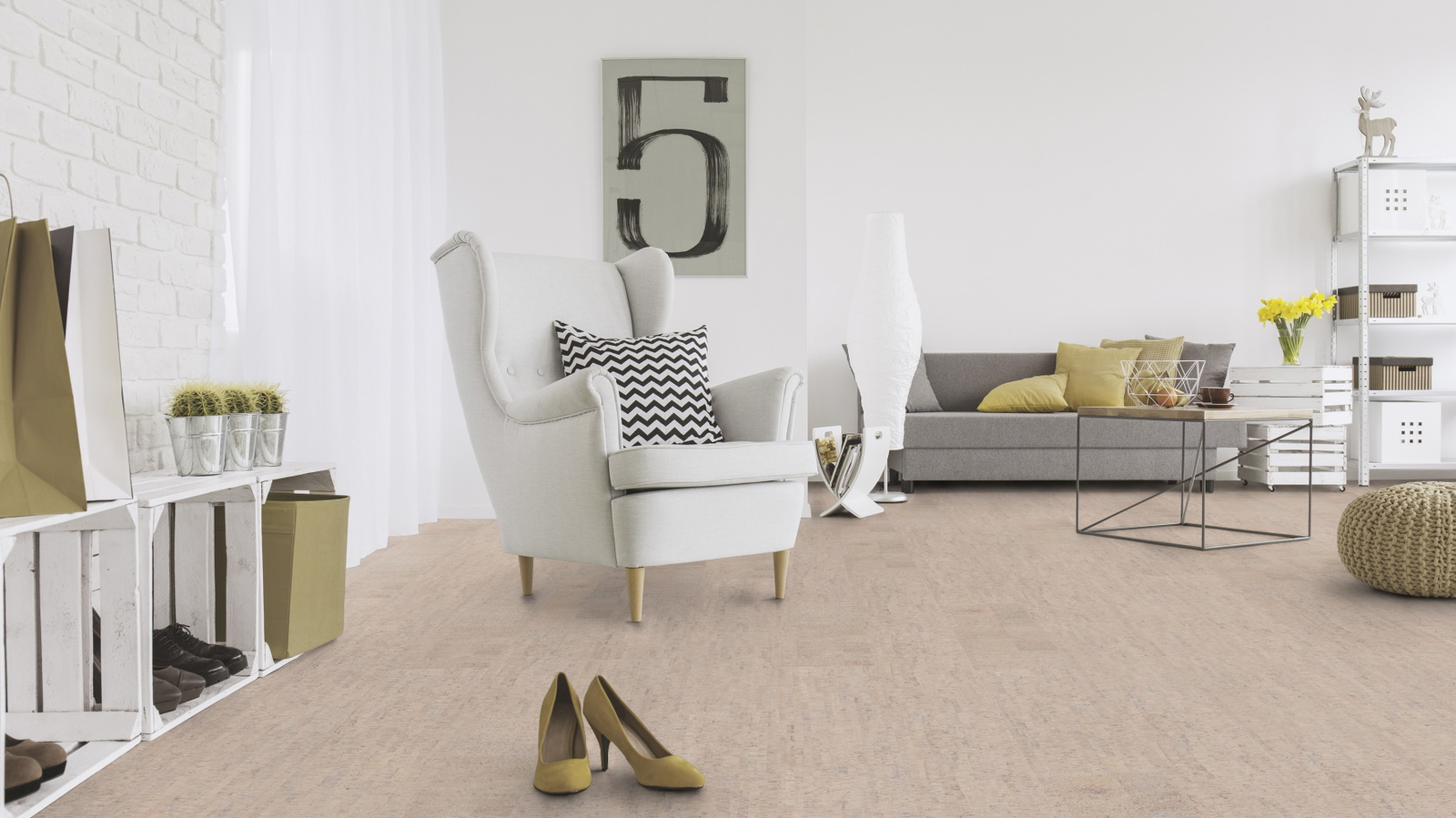 Milieubild Wohnzimmer mit Sessel und Sofa - Wicanders 80001288