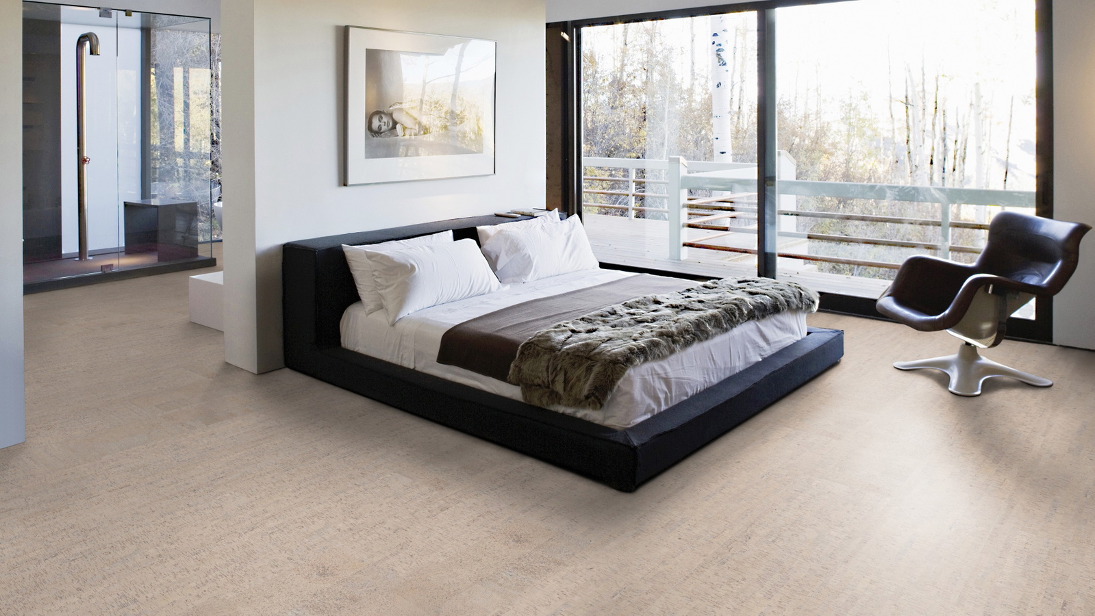Milieubild Schlafzimmer mit Balkon - Wicanders 80001288
