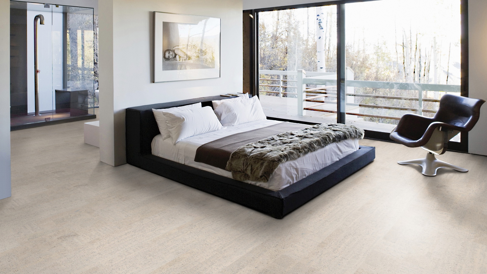 Milieubild Schlafzimmer mit Balkon - Wicanders 80001244