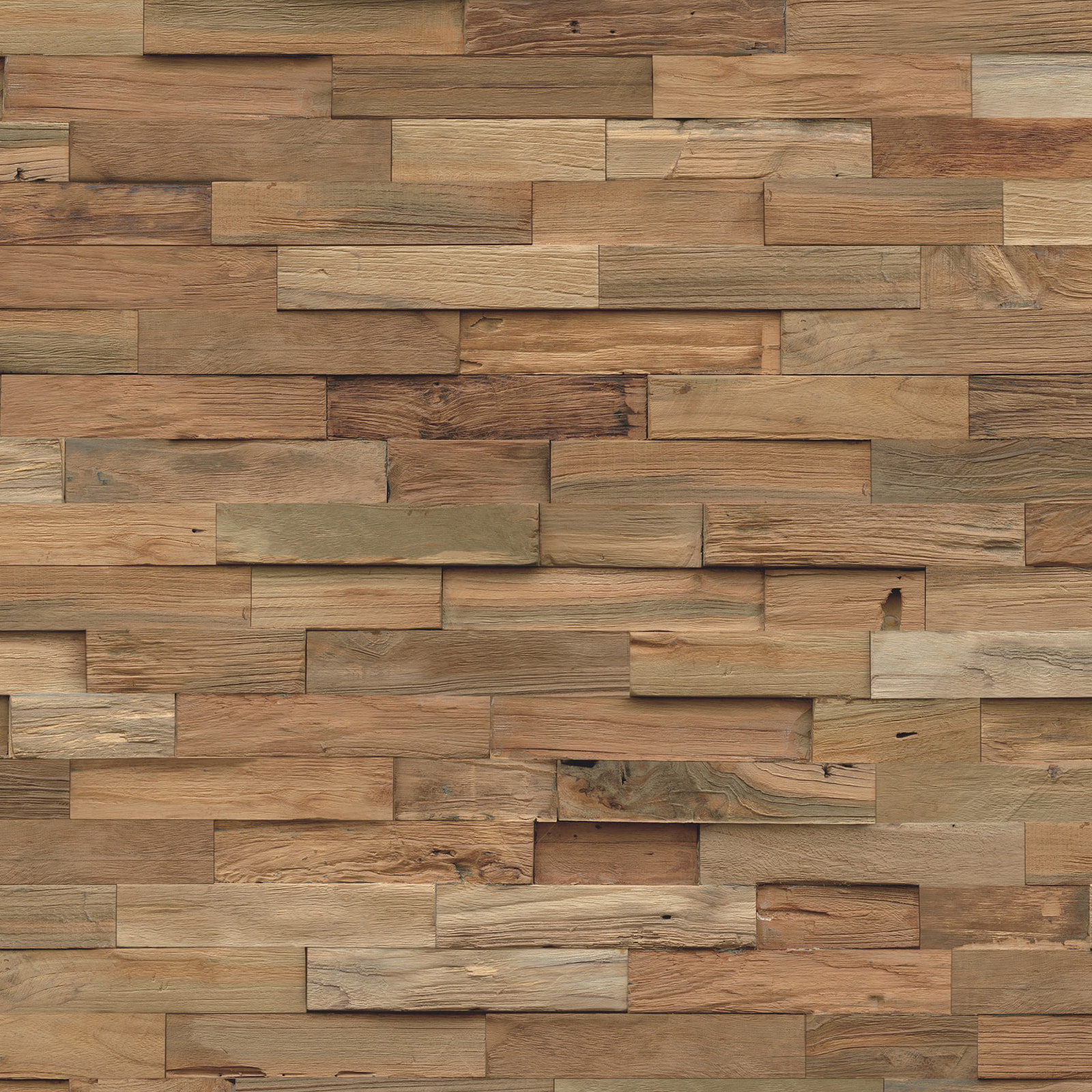 Detail Ansicht - nexwall nature Echholz-Wandverkleidung Rimba Teak Organic Detail Ansicht - nexwall nature NXWN-40020-001