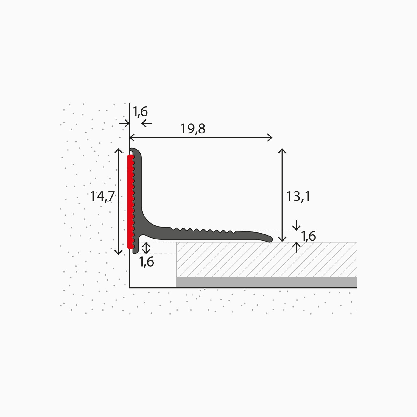 Carl Prinz Wandanschlussprofil Nr. 290 250cm