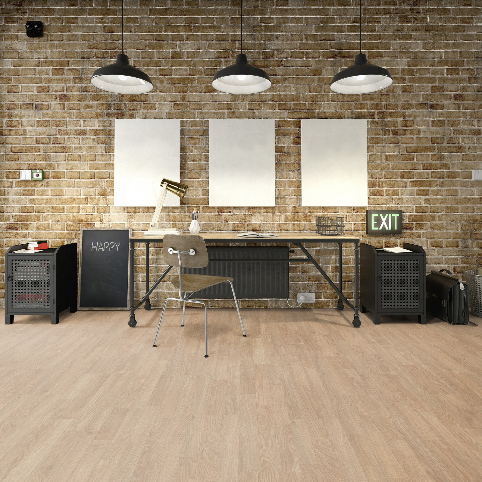 Milieubild Industrielles Wohnzimmer mit Arbeitsbereich - Friends by ter Hürne 1188020020