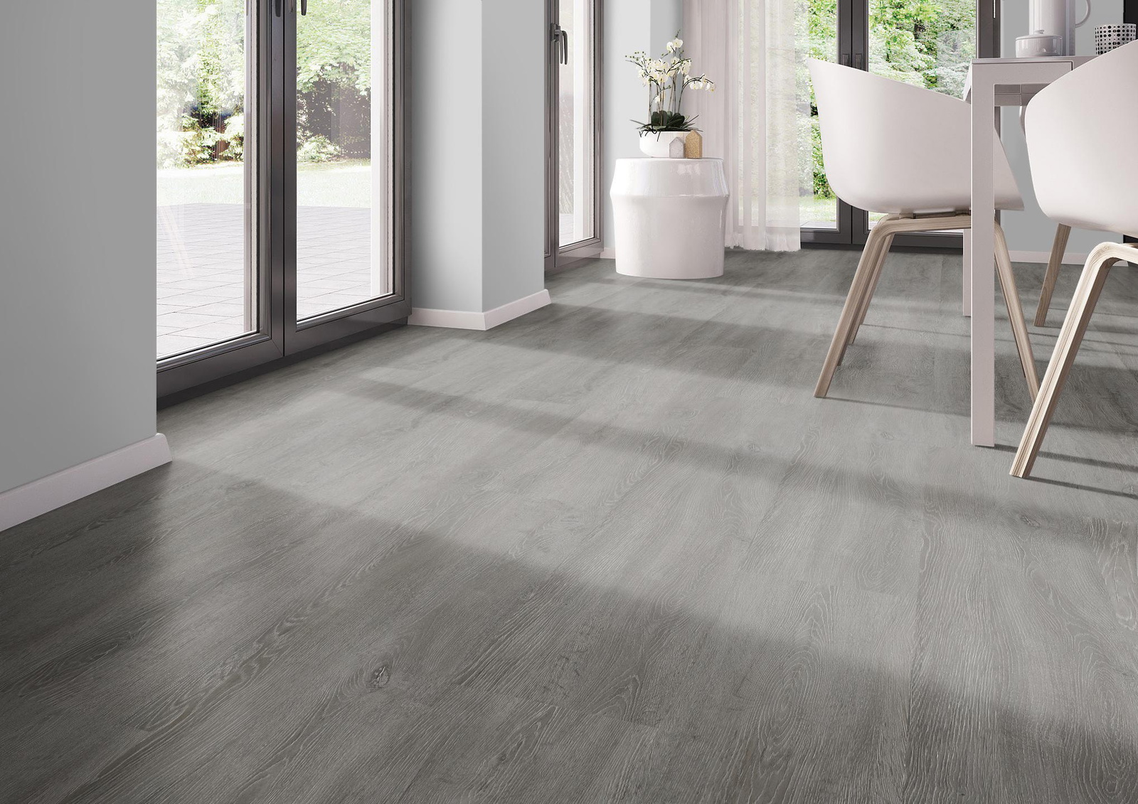 Milieubild Modernes Esszimmer - bodentiefe Perspektive - nexflor NXF-20030-005